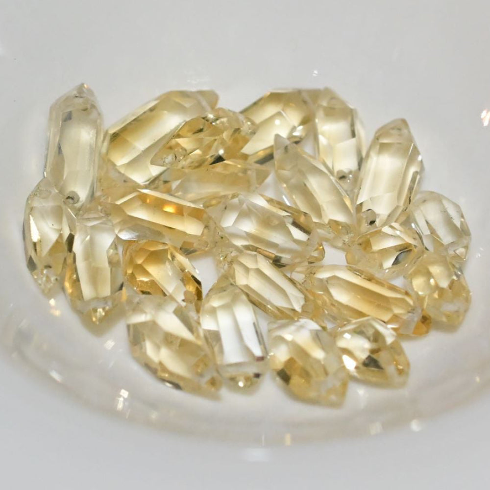 💛黃水晶+紅石榴石❤️黃蝴蝶耳環🔥熱銷🔥