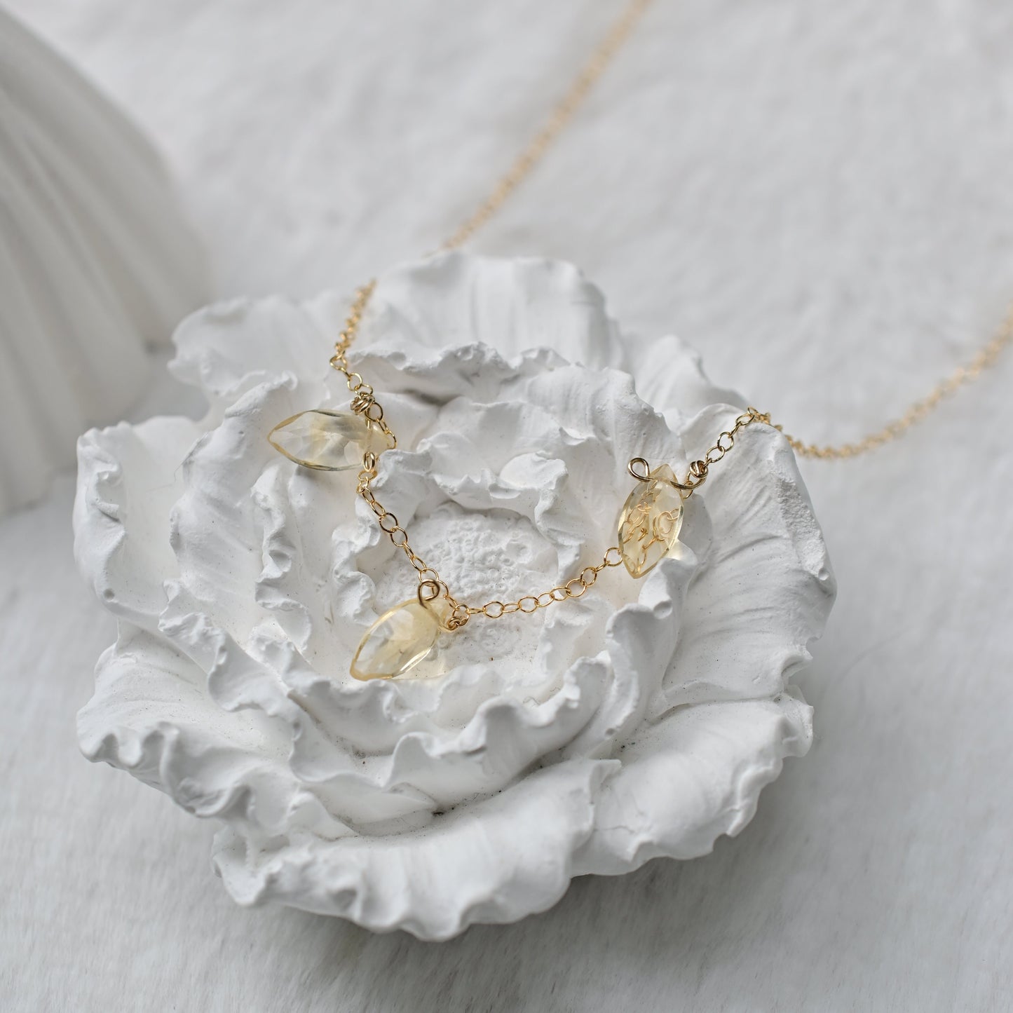 💛3倍黃水晶✨14k包金項鍊-財富之石、樂觀、自信、新的開始