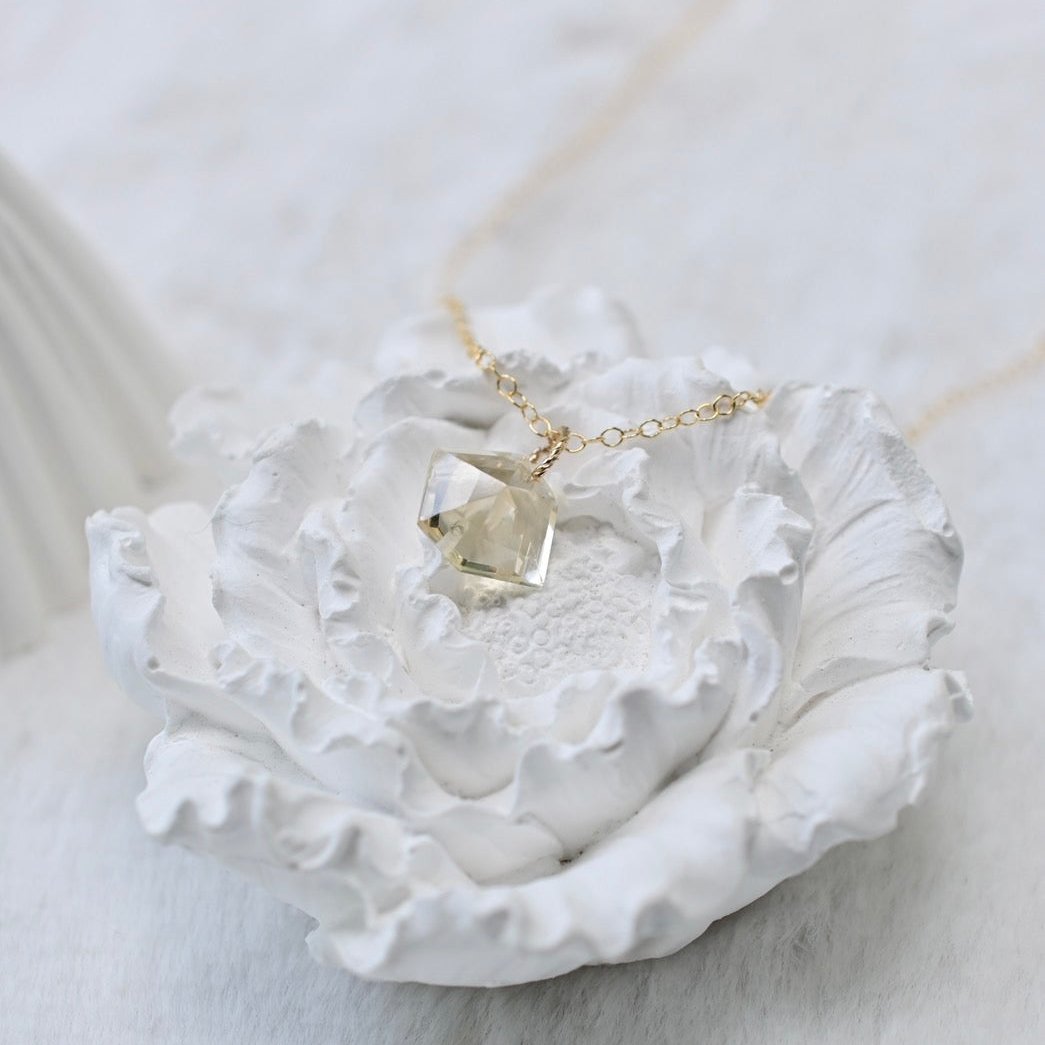 💛六角形黃水晶✨14k包金項鍊-財富之石、樂觀、自信、新的開始